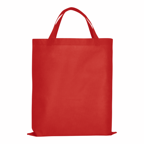 Werbeartikel TEXXILLA PP-Tasche CLASSIC mit zwei kurzen Henkeln – rot – mit Logo bedruckt