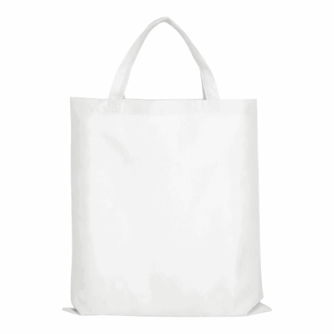 Werbeartikel TEXXILLA PP-Tasche CLASSIC mit zwei kurzen Henkeln – weiß – mit Logo bedruckt