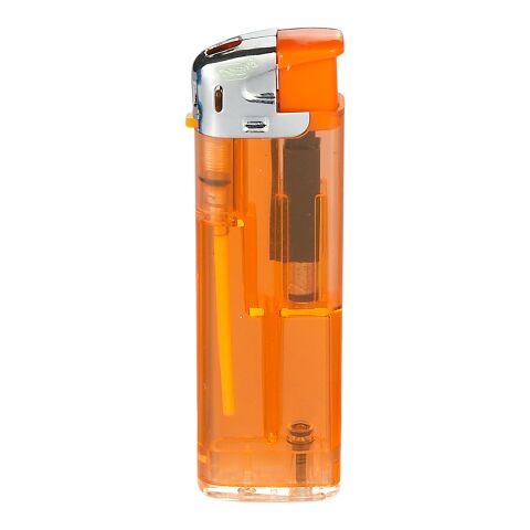 Elektronik-Feuerzeug -Transparent - QM-506 orange | 1-farbiger Druck einseitig