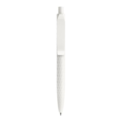 Prodir QS01 Druckkugelschreiber 3D Oberfläche weiß | ohne Werbeanbringung | 02 White | 02 White | Nicht verfügbar | Matt Kunststoff | Schwarz