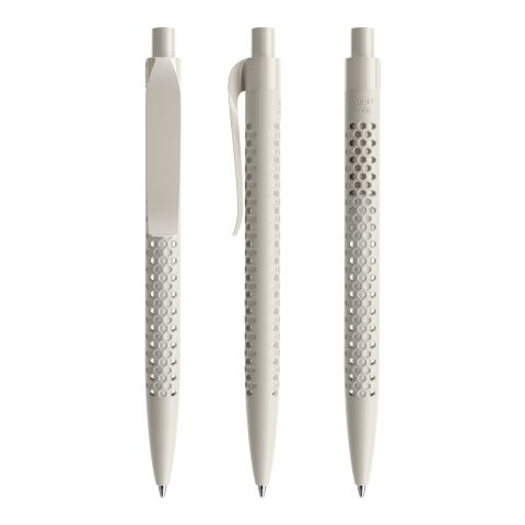 Nachhaltiger Werbeartikel Prodir QS40 Druckkugelschreiber True Biotic – beige – mit Logo bedruckt
