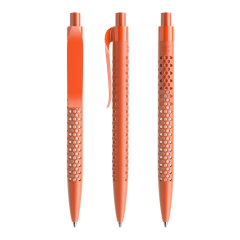 Nachhaltiger Werbeartikel Prodir QS40 Druckkugelschreiber True Biotic – orange – mit Logo bedruckt