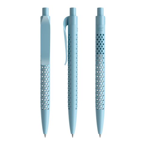Nachhaltiger Werbeartikel Prodir QS40 Druckkugelschreiber True Biotic – hellblau – mit Logo bedruckt