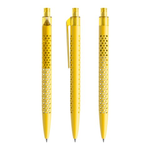 Werbeartikel Prodir QS40 Druckkugelschreiber matt – gelb – mit Logo bedruckt