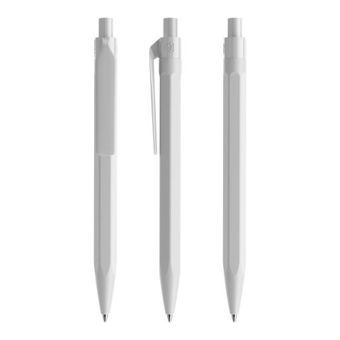 Werbeartikel Prodir QS50 Druckkugelschreiber matt – hellgrau – mit Logo bedruckt