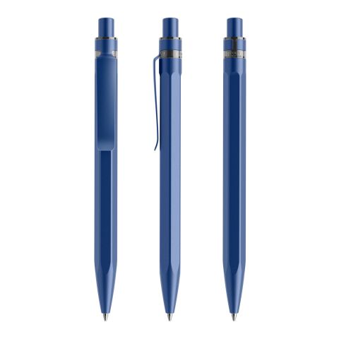 Firmengeschenk Prodir QS50 Druckkugelschreiber – marineblau – mit Logo bedruckt nachhaltig mit Metallclip