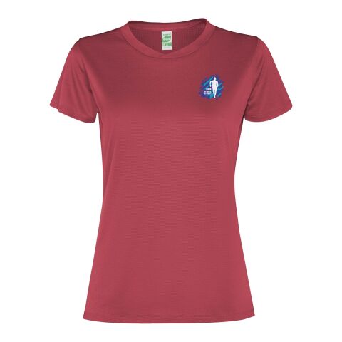 48h Express-Druck Werbeartikel Slam Sport T-Shirt für Damen – berry red – L – mit Logo bedruckt