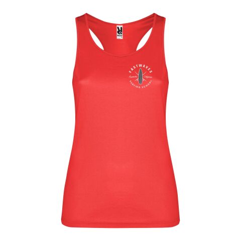 Werbeartikel Schura Sport Top für Damen | rot | mit Logo bedrucken