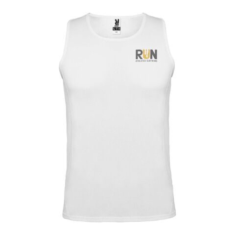 Werbeartikel Andre Sport Top für Herren – absolutes weiß – 2XL – mit Logo bedruckt