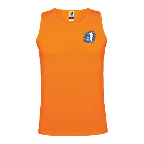 Werbeartikel Andre Sport Top für Herren – fluor orange – M – mit Logo bedruckt