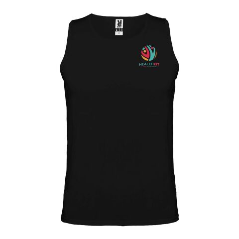 Werbeartikel Andre Sport Top für Herren – schwarz – 2XL – mit Logo bedruckt