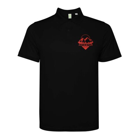 Werbeartikel Tormo Poloshirt für Herren – schwarz – M – mit Logo bedruckt