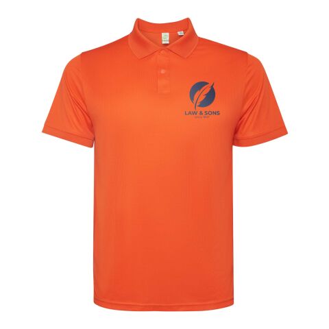 Werbeartikel Tormo Poloshirt für Herren – Fire orange – S – mit Logo bedruckt