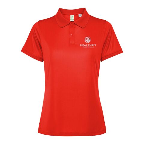 Werbeartikel Tormo Poloshirt für Damen – rot – 2XL – mit Logo bedruckt
