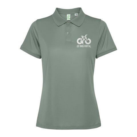 Werbeartikel Tormo Poloshirt für Damen – laurel green – L – mit Logo bedruckt
