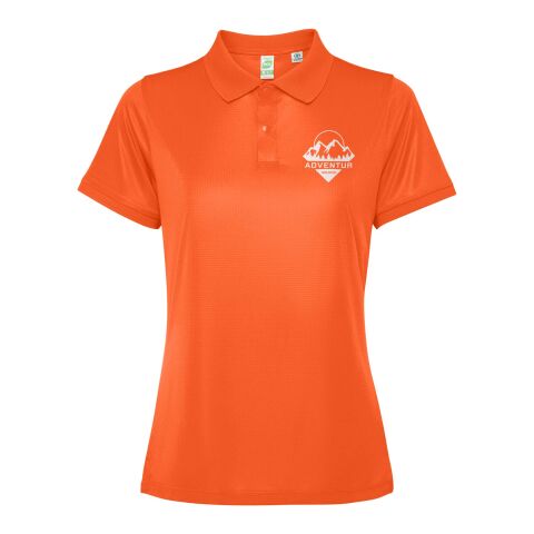48h Express-Druck Werbeartikel Tormo Poloshirt für Damen – fire orange – M – mit Logo bedruckt