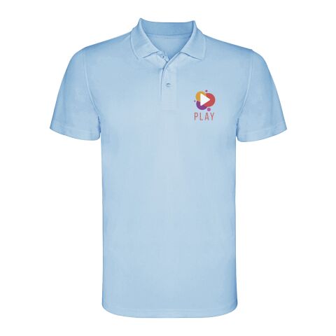 48h Express-Druck Werbeartikel Monzha Sport Poloshirt für Herren – himmelblau – 3XL – mit Logo bedruckt