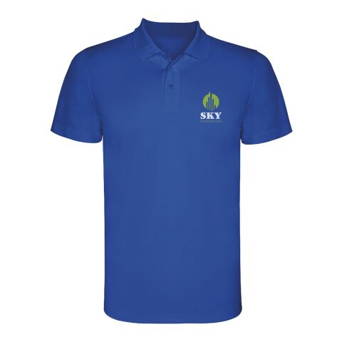 Werbeartikel Monzha Sport Poloshirt für Herren – royalblau – 3XL – mit Logo bedruckt
