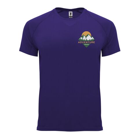 Werbeartikel Bahrain Sport T-Shirt für Herren – Mauve – S – mit Logo bedruckt
