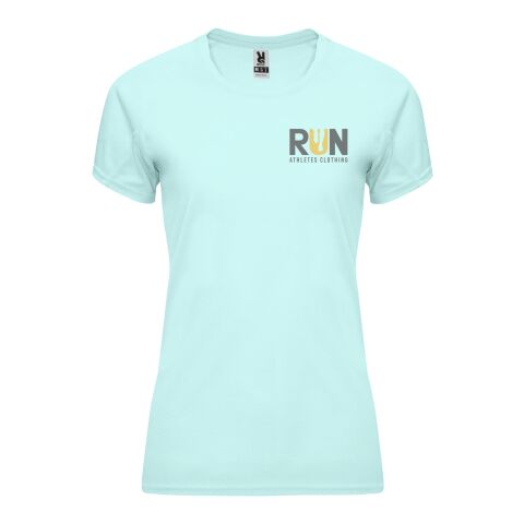 Werbeartikel Bahrain Sport T-Shirt für Damen – mintgrün – M – mit Logo bedruckt