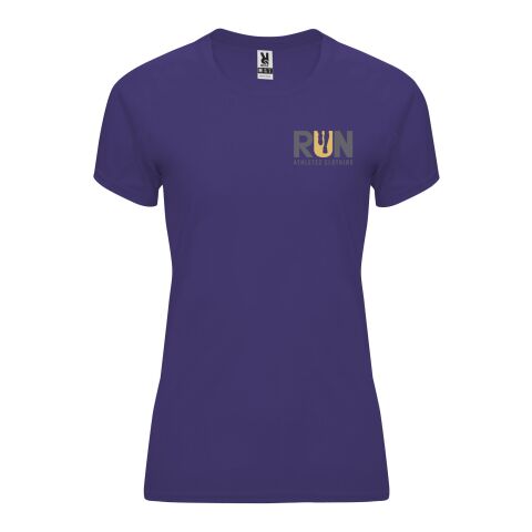 Werbeartikel Bahrain Sport T-Shirt für Damen – mauve – S – mit Logo bedruckt