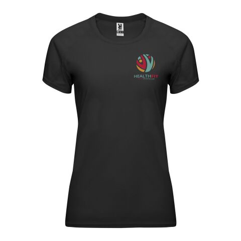 Werbeartikel Bahrain Sport T-Shirt für Damen | schwarz | mit Logo bedrucken
