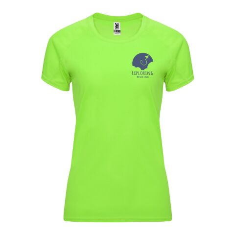 Werbeartikel Bahrain Sport T-Shirt für Damen – fluor green – S – mit Logo bedruckt