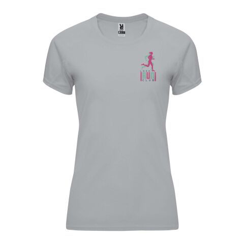 Werbeartikel Bahrain Sport T-Shirt für Damen – grau – 2XL – mit Logo bedruckt