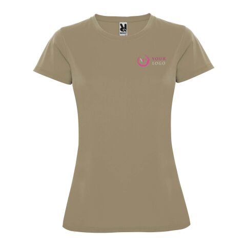 Werbeartikel Montecarlo Sport T-Shirt für Damen – dark sand – 2XL – mit Logo bedruckt