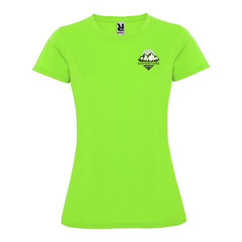 Teamkleidung Funktions-T-Shirt Montecarlo – limone – mit Logo bedruckt 48h Express-Druck Gr. S