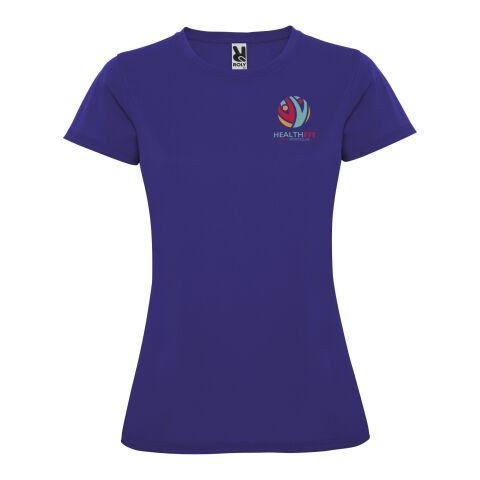 Werbeartikel Montecarlo Sport T-Shirt für Damen – mauve – L – mit Logo bedruckt