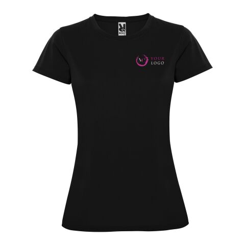 Werbeartikel Montecarlo Sport T-Shirt für Damen | schwarz | mit Logo bedrucken