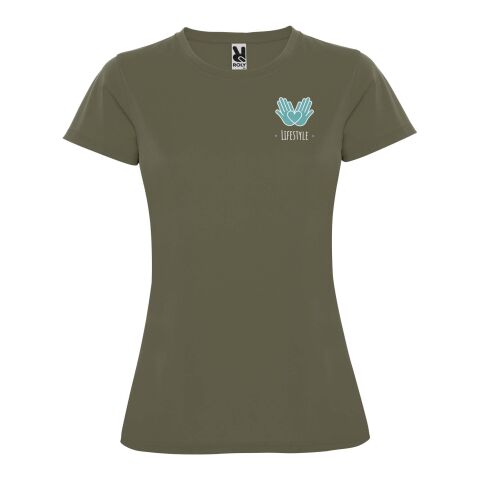 Werbeartikel Montecarlo Sport T-Shirt für Damen | Militar Green | mit Logo bedrucken