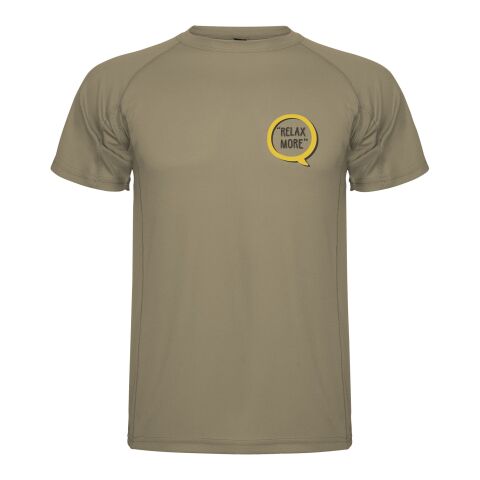 48h Express-Druck Werbeartikel Montecarlo Sport T-Shirt für Herren – dark sand – XL – mit Logo bedruckt