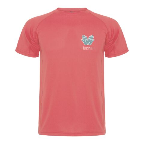 Werbeartikel Montecarlo Sport T-Shirt für Herren – fluor coral – 2XL – mit Logo bedruckt