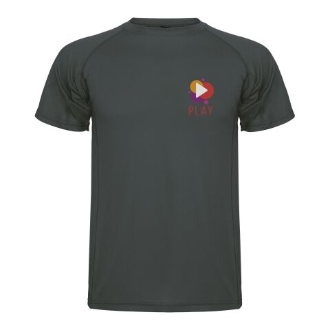 Werbeartikel Montecarlo Sport T-Shirt für Herren – dark lead – M – mit Logo bedruckt