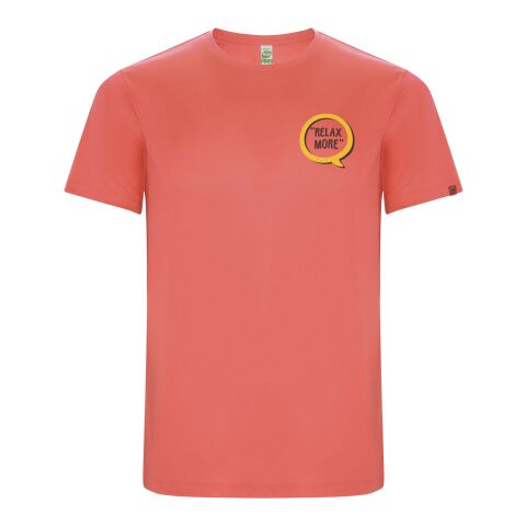 48h Express-Druck Werbeartikel Imola Sport T-Shirt für Herren – fluor coral – M – mit Logo bedruckt