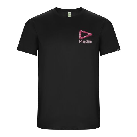Werbeartikel Imola Sport T-Shirt für Herren – schwarz – L – mit Logo bedruckt