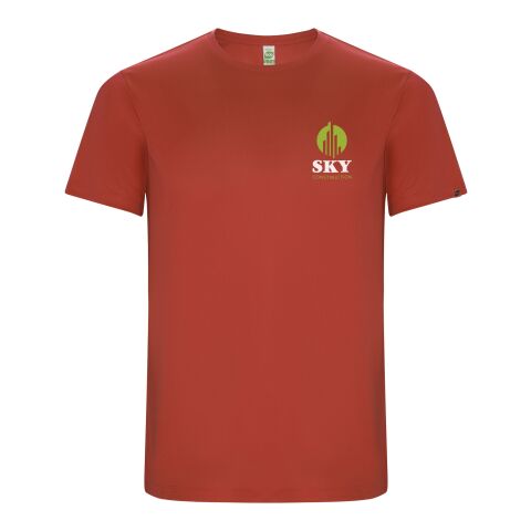 Werbeartikel Imola Sport T-Shirt für Herren – rot – M – mit Logo bedruckt