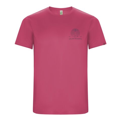 Werbeartikel Imola Sport T-Shirt für Herren – Pink Fluor – M – mit Logo bedruckt