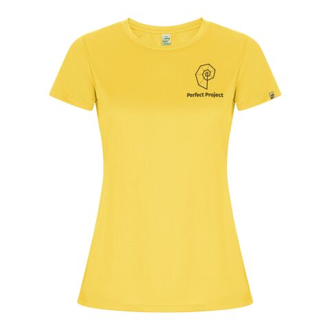 Werbeartikel Imola Sport T-Shirt für Damen – gelb – XL – mit Logo bedruckt