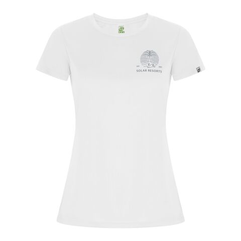 Werbeartikel Imola Sport T-Shirt für Damen – absolutes weiß – 2XL – mit Logo bedruckt