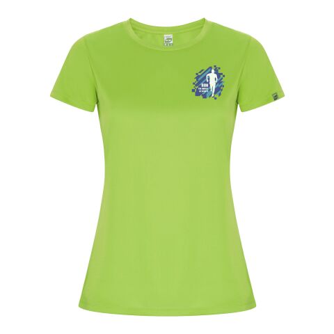 Werbeartikel Imola Sport T-Shirt für Damen – limone – L – mit Logo bedruckt