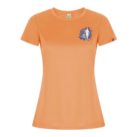 Werbeartikel Imola Sport T-Shirt für Damen – fluor orange – M – mit Logo bedruckt