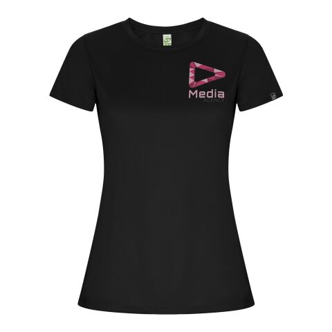 Werbeartikel Imola Sport T-Shirt für Damen – schwarz – 2XL – mit Logo bedruckt