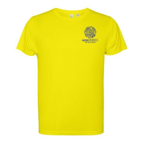 Werbeartikel Estoril T-Shirt für Herren – fluor yellow – 2XL – mit Logo bedruckt