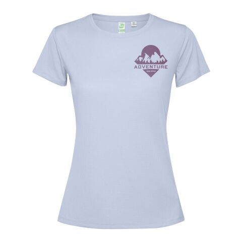 Werbeartikel Estoril T-Shirt für Damen – zen blue – L – mit Logo bedruckt