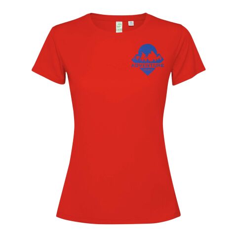 Werbeartikel Estoril T-Shirt für Damen – rot – 2XL – mit Logo bedruckt