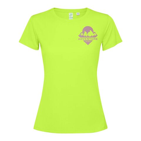 Werbeartikel Estoril T-Shirt für Damen – fluor green – M – mit Logo bedruckt