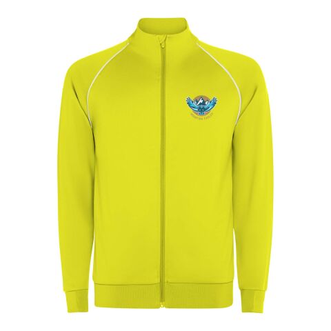 Valier Herren Sweatshirt mit durchgehendem Reißverschluss Fluor Yellow | XL